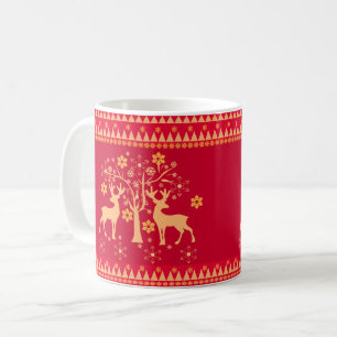 Christmas patterns coffee mug