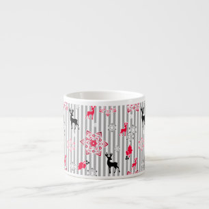 Christmas patterns espresso cup