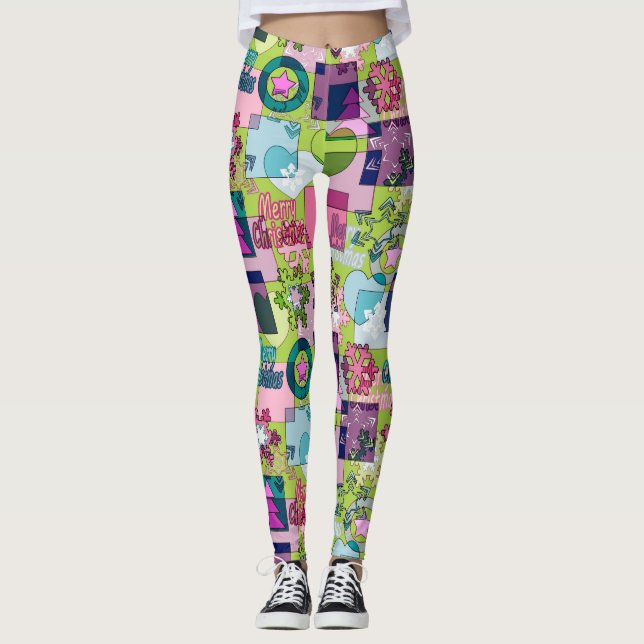 Christmas patterns leggings (Front)