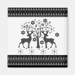 Christmas patterns magnet