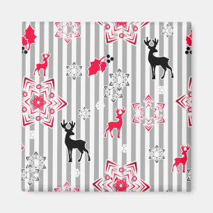 Christmas patterns magnet