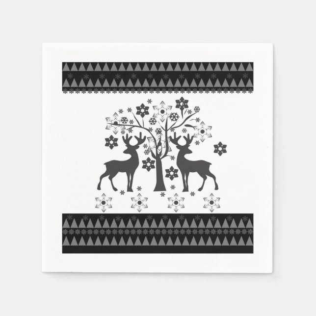 Christmas patterns napkin (Front)