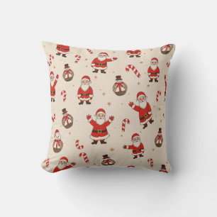 christmas patterns throw pillow