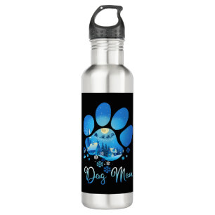 Christmas Paw Dog Mom 710 Ml Water Bottle