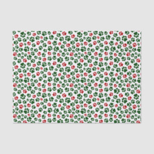 Christmas Paw Print Tissue Paper
