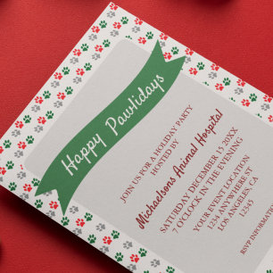 Christmas Paws Invitation