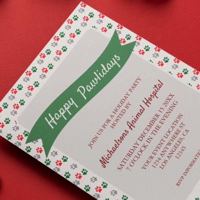 Christmas Paws Invitation (Creator Uploaded)