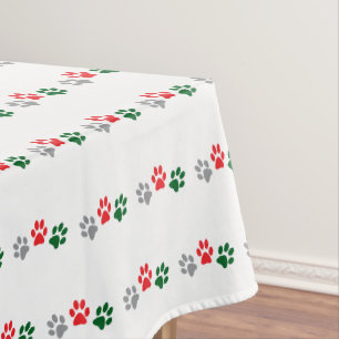 Christmas Paws Tablecloth