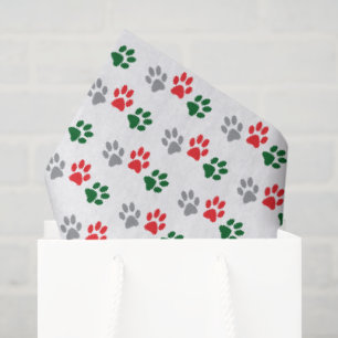 Christmas Paws Tissue Paper