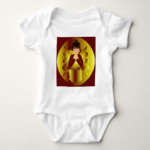 Christmas Peace Angel Baby Bodysuit