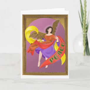 Christmas PEACE Angel (blank inside) Card