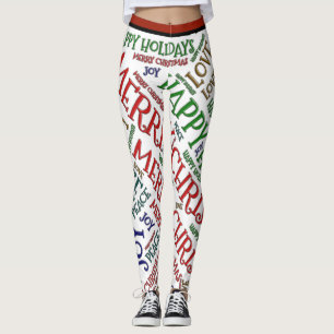 Christmas Peace Love and Joy Leggings