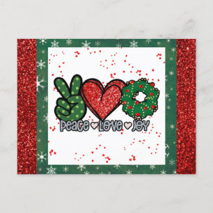 Christmas Peace Love Joy  Postcard