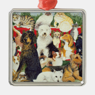 Christmas Peace Metal Ornament