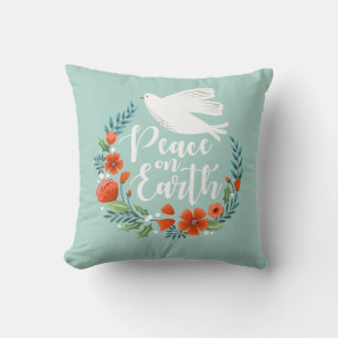 Christmas Peace on earth Throw Pillow