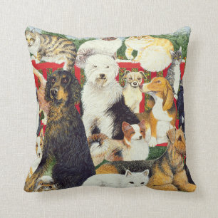 Christmas Peace Throw Pillow