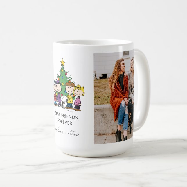 Christmas Peanuts | Best Friends Photo Coffee Mug (Front Right)