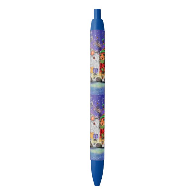 Christmas Pen Gift with Happy Gnomes Singing (Front Vertical)