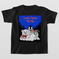 Christmas penguin baby polar bear seal personalize