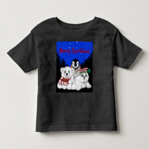 Christmas penguin baby polar bear seal pup toddler t-shirt