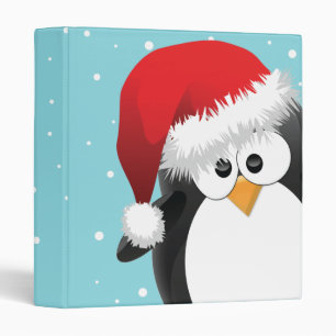 Christmas Penguin Binder