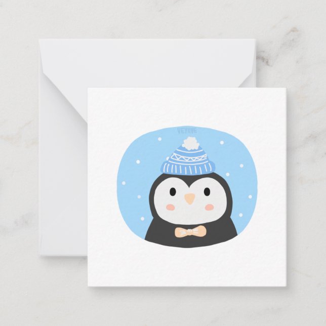 Christmas penguin  card (Front)