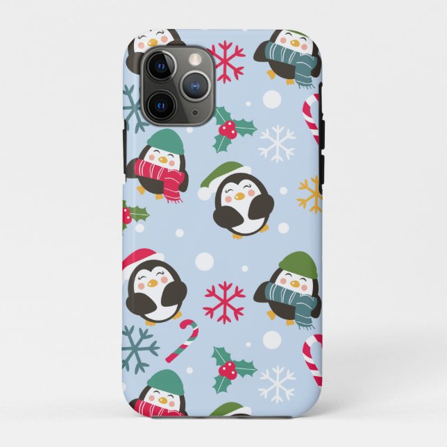 Christmas Penguin Case-Mate iPhone Case (Back)
