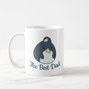 Christmas Penguin Family Best Dad Personalized  Coffee Mug