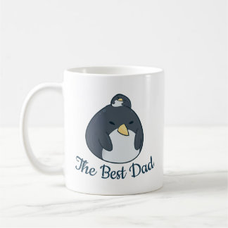 Christmas Penguin Family Best Dad Personalized  Coffee Mug