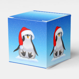 Christmas Penguin Favor Box
