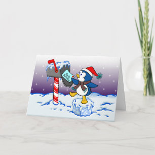 Christmas Penguin Holiday Card