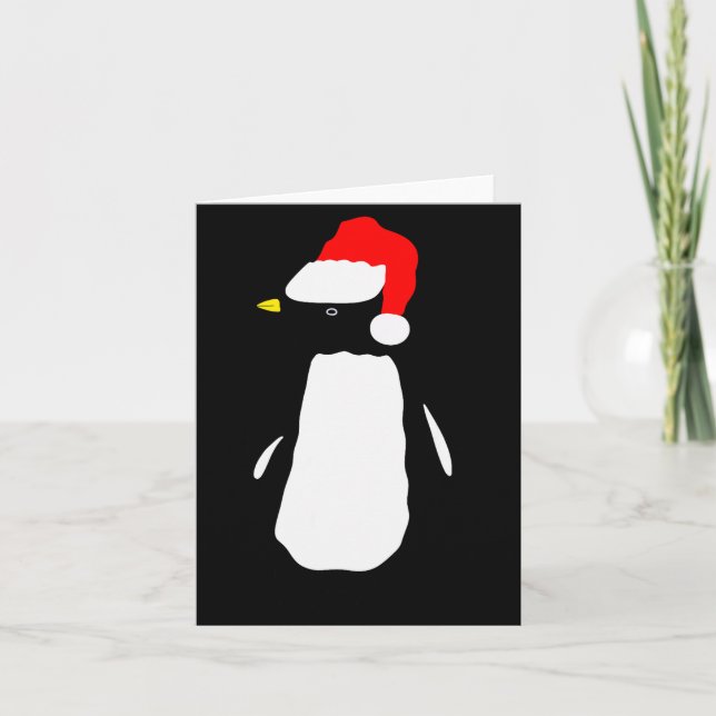 Christmas Penguin Pajamas Shirt  Card (Front)