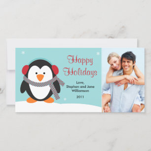 Christmas Penguin Photo Card 2010
