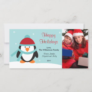 Christmas Penguin Photo Card 2011