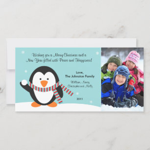 Christmas Penguin Photo Card 2011