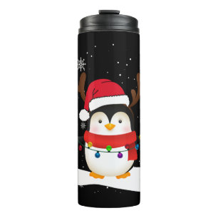 Christmas Penguin Reindeer Christmas tree Thermal Tumbler