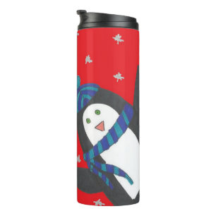 Christmas Penguin Thermal Tumbler