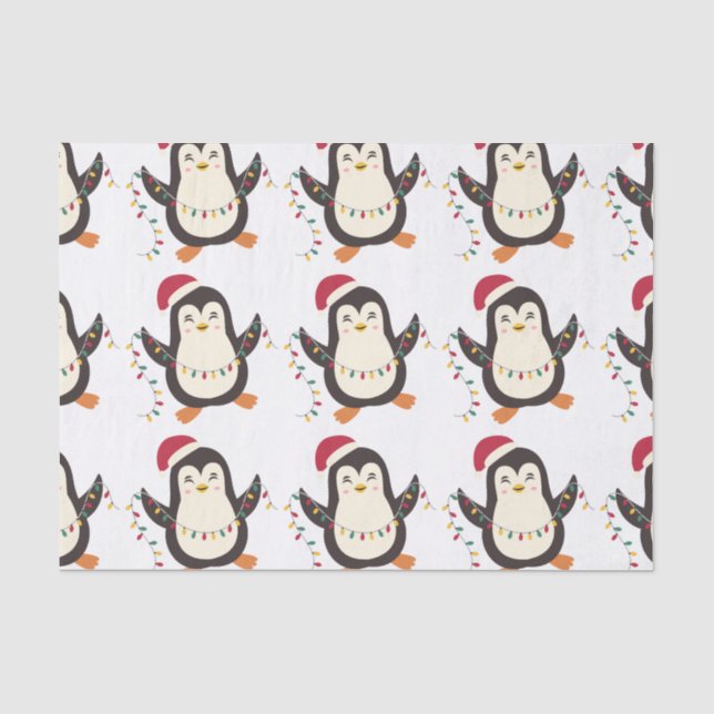 Christmas penguin  tissue paper (Front)