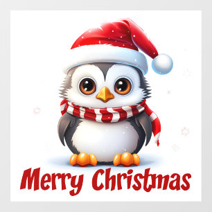 Christmas Penguin Window Cling