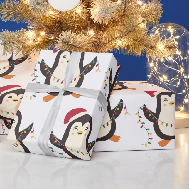 Christmas Penguin Wrapping Paper (Holidays)
