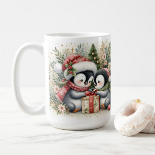 Christmas Penguins 5 Coffee Mug