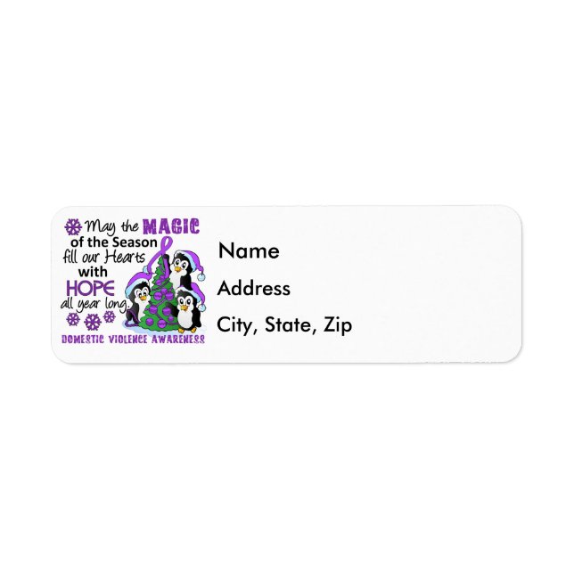 Christmas Penguins Domestic Violence (Front)