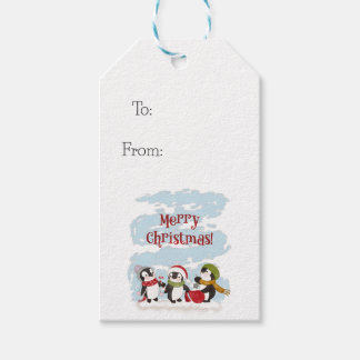 Christmas Penguins Gift Tags