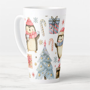Christmas Penguins Latte Mug