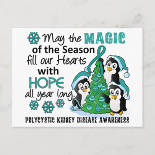 Christmas Penguins PKD Holiday Postcard
