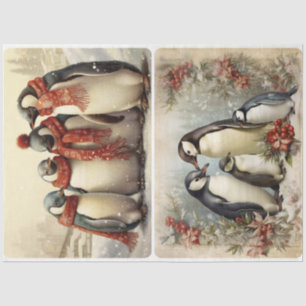 Christmas Penguins Tissue Paper