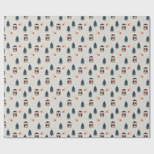 Christmas Penguins Wrapping Paper
