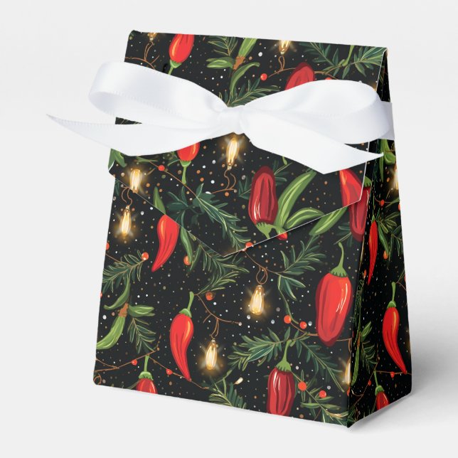 Christmas Pepper Favor Box (Front Side)