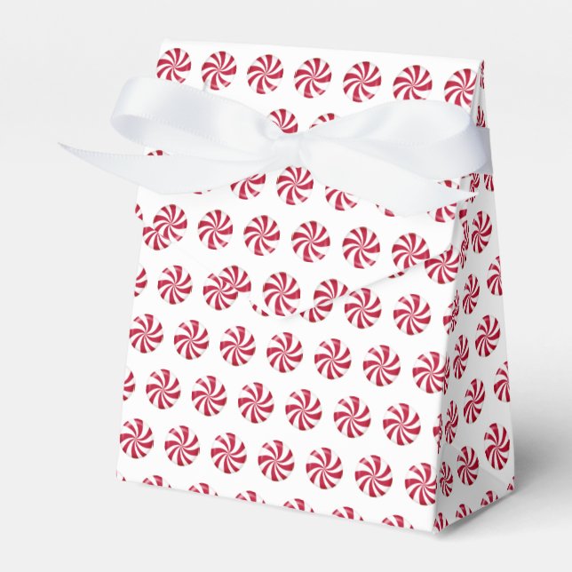 Christmas Peppermint Candies  Favor Box (Front Side)