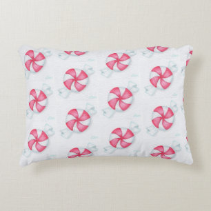 Christmas Peppermint Candy Accent Pillow
